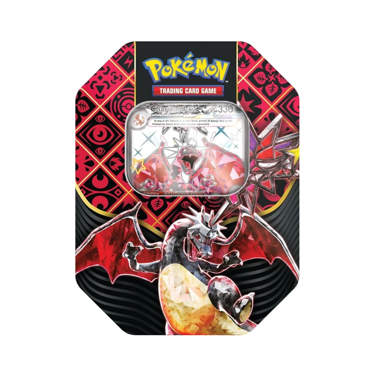 Pokemon TCG: Paldean Fates Tin - Shiny Charizard ex | Pokesona Thailand Pokemon TCG: Paldean Fates Tin - Shiny Charizard ex | Pokesona Thailand