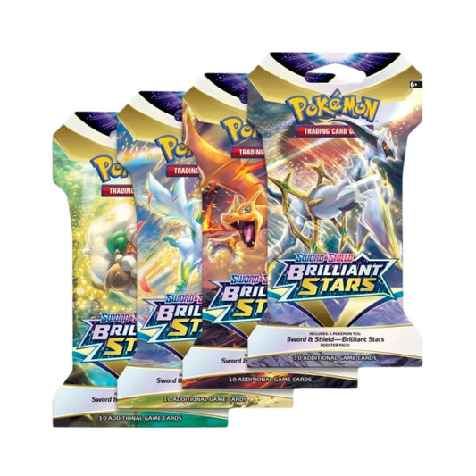 Pokémon TCG Sword & Shield Brilliant Stars Sleeved Booster Pack Sealed Packaging