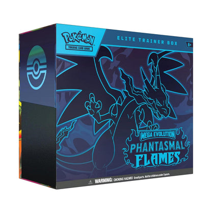 Pokémon TCG Mega Evolution Phantasmal Flames Elite Trainer Box Sealed Packaging