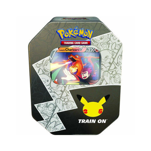 Pokemon TCG: Celebrations Collection Tin - Lance's Charizard V