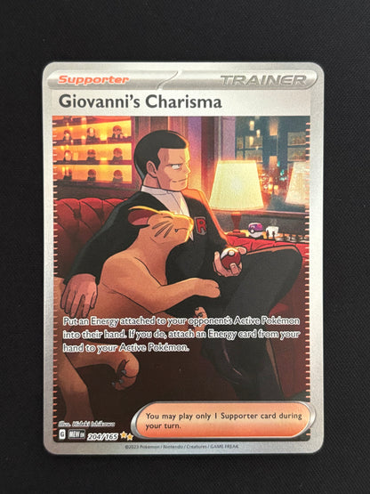 Giovanni's Charisma 204/165 | Scarlet & Violet: 151