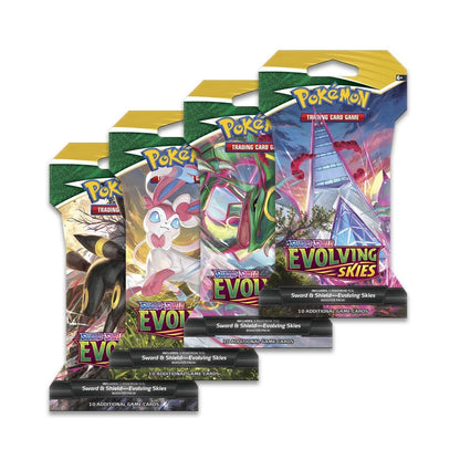 Pokémon TCG Sword & Shield Evolving Skies Sleeved Booster Pack Sealed Packaging